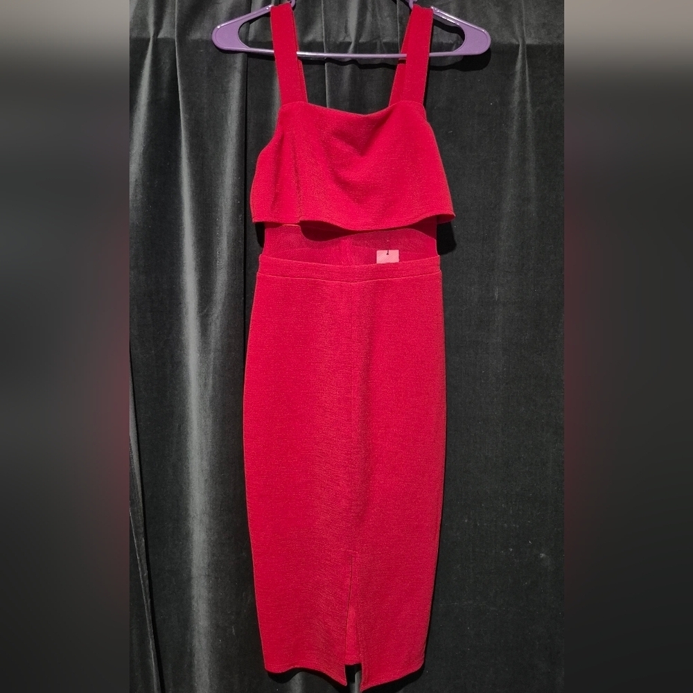 BCBGeneration Strapless Red Dress